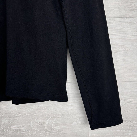 Reebok Womens Running Essentials Quarter Zip Sweatshirt Large Black Speedwick - Picture 5 of 14